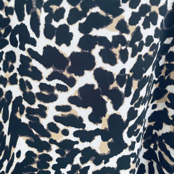 Trimshaper One Piece Swimsuit Size 14 Black Leopard Slimming Rouching Bra Cups - Picture 9 of 12